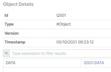 Object explorer in the Web Portal