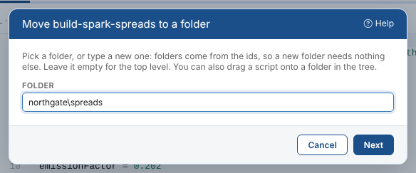 Moving build-spark-spreads to the folder northgate\spreads